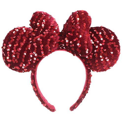 2023年11月新款 | Minnie酒紅色閃片頭箍