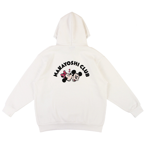 NAKAYOSHI CLUB | Mickey Minnie 米白色連帽衛衣(Size M/L)