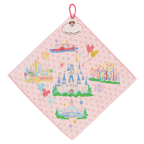 2024年2月新款 | Tokyo Disney Resort 寫名粉紅色抹手巾
