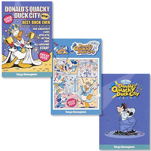 Donald’s Quacky Duck City | 攞獎鴨 Donald 明信片3張套裝