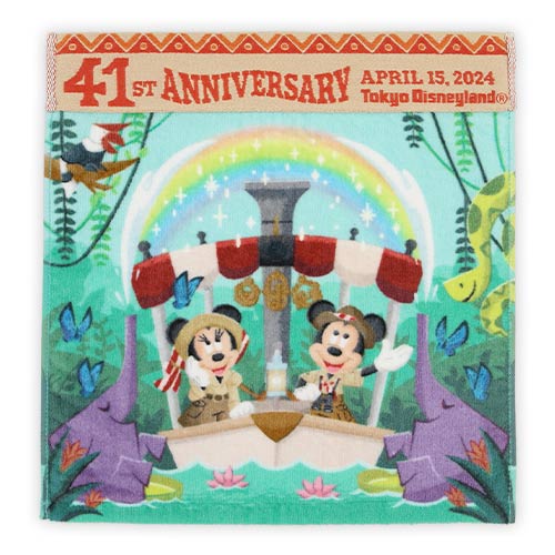 東京迪士尼開園41週年 | Mickey Minnie Jungle Cruise 小手巾
