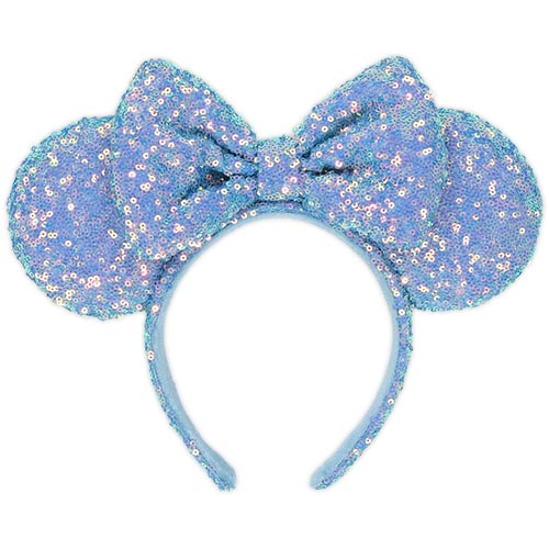 2024年5月新款 | Minnie淺藍色蝴蝶結閃片頭箍