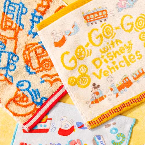 Go-Go-Go! with Disney Vehicles | 迷你手巾套裝